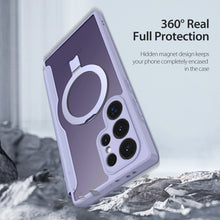 Заредете изображение във визуализатора на галерията – Dux Ducis Skin X Pro case with flap and magnetic ring for Samsung S24 Ultra - purple
