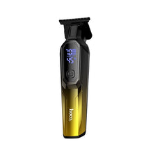 Заредете изображение във визуализатора на галерията – Hair clipper with digital display Hoco HP27 gold
