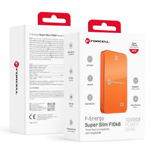 Заредете изображение във визуализатора на галерията – Powerbank compatible with MagSafe Forcell F-Energy SuperSlim F10K8 QC4.0 PD3.0 15W 10000 mAh orange
