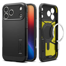 Заредете изображение във визуализатора на галерията – SPIGEN case TOUGH ARMOR MAG compatible with MagSafe for IPHONE 17 Pro black

