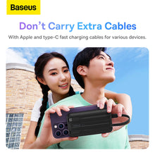 Заредете изображение във визуализатора на галерията – Baseus Comet Series powerbank with display 20000mAh 22.5W - black + USB-A / USB-C cable
