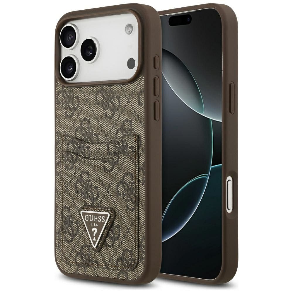GUESS case for IPHONE 17 Pro Max GUHCP17XP4TPW (4G Double Card Triangle) gold