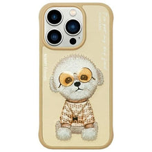 Заредете изображение във визуализатора на галерията – NIMMY case GLASSES COOL DOG for IPHONE 15 Pro khaki
