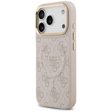 Заредете изображение във визуализатора на галерията – GUESS case for IPHONE 17 Pro compatible with MagSafe GUHMP17LP4MSEGCP (PU 4G W/ Classic) pink
