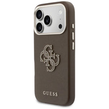 Заредете изображение във визуализатора на галерията – GUESS case for IPHONE 17 Pro GUHCP17L5PS4RGGW (PU FW Resin Logo) brown
