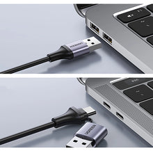 Заредете изображение във визуализатора на галерията – Ugreen CM489 40189 HDMI Adapter (Female) - USB-A / USB-C (Male) - Gray
