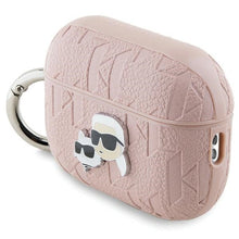 Заредете изображение във визуализатора на галерията – Karl Lagerfeld Monogram Karl &amp; Choupette Head case for AirPods Pro 2 - pink

