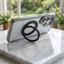 Заредете изображение във визуализатора на галерията – Case for Samsung S26 ULTRA Frame Circle Stand compatible with MagSafe transparent
