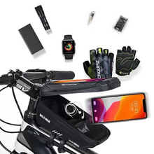 Заредете изображение във визуализатора на галерията – WILDMAN traveling bag for bike frame with zipper 1L (4 &quot;- 7&quot;) XS2 black
