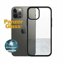 Заредете изображение във визуализатора на галерията – PanzerGlass ClearCase antibacterial case for iPhone 12 / 12 Pro - transparent and black
