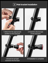 Заредете изображение във визуализатора на галерията – Rockbros Q5 rear bicycle light with intelligent stop system - black
