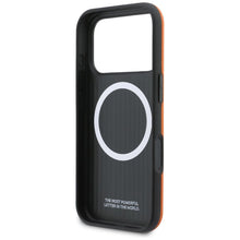 Заредете изображение във визуализатора на галерията – BMW case for IPHONE 17 Pro Max compatible with MagSafe BMHMP17X25PFWSMO (PU FW Metal Logo) orange

