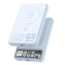 Заредете изображение във визуализатора на галерията – Power Bank HOCO with wireless charging support MagSafe - 10 000mAh PD 22,5W Q18 blue

