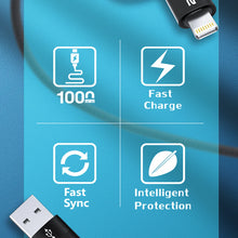 Заредете изображение във визуализатора на галерията – Wozinsky WNBAA 4in1 cable 2x USB-C 1x USB-A 1x Lightning 60W 1 m - black
