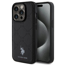 Заредете изображение във визуализатора на галерията – US Polo Assn. Case Yoke Pattern for iPhone 15 Pro - black
