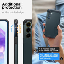 Заредете изображение във визуализатора на галерията – Spigen Tough Armor case for Samsung Galaxy A55 5G - green
