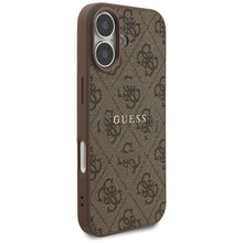 Заредете изображение във визуализатора на галерията – GUESS case for IPHONE 17 compatible with MagSafe GUHMP17SG4GFRW (PU 4G Ring Classic Logo) brown
