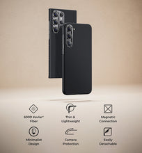 Заредете изображение във визуализатора на галерията – Benks Etui Magnetic Armor Air Kevlar 600D for Samsung Galaxy S23 black
