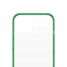Заредете изображение във визуализатора на галерията – PanzerGlass ClearCase antibacterial case with Military Grade certificate for iPhone 13 / 14 / 15 - transparent green
