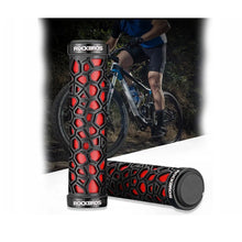 Заредете изображение във визуализатора на галерията – Rockbros 2017-14ARD bicycle grips - black and red
