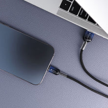 Заредете изображение във визуализатора на галерията – FORCELL F-ENERGY C353 cable USB A to Lightning 2,4A 12W Gradient 1 m black
