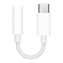 Заредете изображение във визуализатора на галерията – Apple MU7E2ZM/A USB-C audio adapter - 3.5 mm mini jack - white
