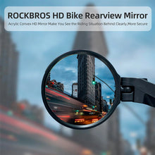 Заредете изображение във визуализатора на галерията – Rockbros 26210001004 bicycle mirror, right, rear - black
