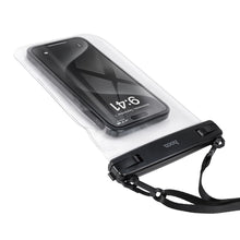 Заредете изображение във визуализатора на галерията – Waterproof case for mobile phone Hoco IP68 222 x 125 x 21 mm HX52 transparent

