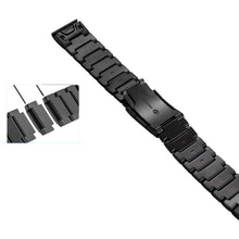 Заредете изображение във визуализатора на галерията – Tech-Protect SteelBand Bracelet for Garmin Fenix ​​5/6/6 Pro/7 - Black
