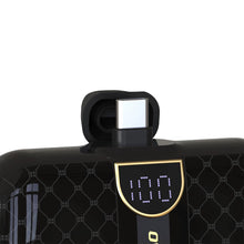 Заредете изображение във визуализатора на галерията – Mini bag-shaped Dudao K20SC power bank USB-C 5000mAh - black
