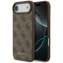 Заредете изображение във визуализатора на галерията – GUESS case for IPHONE 17 Air GUHCP17MG4GFBR (PU 4G Classic) brown
