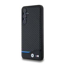 Заредете изображение във визуализатора на галерията – BMW Leather Carbon case for Samsung Galaxy A55 - black
