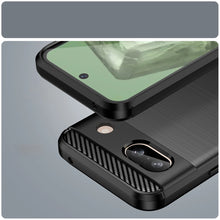 Заредете изображение във визуализатора на галерията – Carbon Case for Google Pixel 8A Flexible Silicone Carbon Cover - Black
