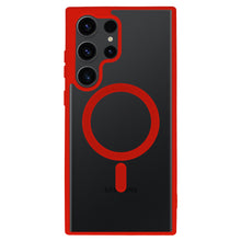 Заредете изображение във визуализатора на галерията – Acrylic Color Magsafe Case for Samsung Galaxy S23 Ultra red
