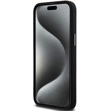 Заредете изображение във визуализатора на галерията – Original Case DKNY hardcase Liquid Silicone Metal Logo DKHCP15LSMCBSK for Iphone 15 Pro black
