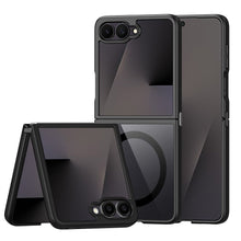 Заредете изображение във визуализатора на галерията – DUX DUCIS case AIMO MAG compatible with MagSafe for SAMSUNG Z Flip 8 black
