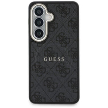 Заредете изображение във визуализатора на галерията – GUESS case for SAMSUNG S26 Plus GUHMS26MP4MSEGCK (4G Embossed Ring MagSafe) black
