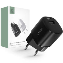 Заредете изображение във визуализатора на галерията – Tech-Protect C20W mini USB-C PD 20W / USB-A QC 3.0 network charger - black
