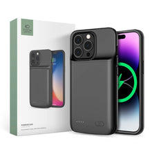 Заредете изображение във визуализатора на галерията – Tech-Protect PowerCase case for iPhone 14 / 14 Pro with 4800mAh power bank - black
