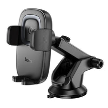 Заредете изображение във визуализатора на галерията – Car phone holder induction Hoco 15W center console HW32 black
