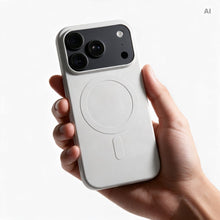 Заредете изображение във визуализатора на галерията – Case for iPhone 18 Pro Max / 17 Pro Max Silicone Mag Cover compatible with MagSafe (big hole) silver
