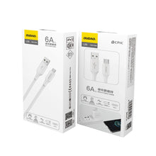 Заредете изображение във визуализатора на галерията – Dudao L2SM USB-A / micro USB 6A cable 1.2 m - white
