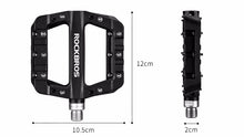 Заредете изображение във визуализатора на галерията – Rockbros 2017-12CBK Nylon Bicycle Pedal Set - Black
