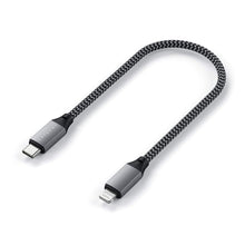 Заредете изображение във визуализатора на галерията – Cable USB C to Lightning Satechi 0,25 m ST-TCL10M space gray
