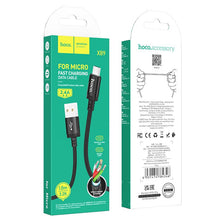 Заредете изображение във визуализатора на галерията – HOCO cable USB A to Micro USB 2,4A X89 1 m black

