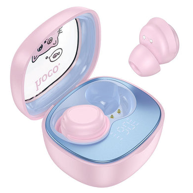 HOCO wireless earphones bluetooth TWS for kids EW111 pink