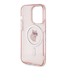 Заредете изображение във визуализатора на галерията – Karl Lagerfeld IML Choupette MagSafe case for iPhone 14 Pro - pink
