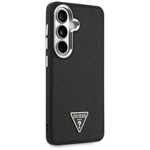 Заредете изображение във визуализатора на галерията – GUESS case for SAMSUNG S26 GUHMS26SPFGTSCMK (Fixed Glitter Triangle MagSafe) black

