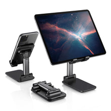 Заредете изображение във визуализатора на галерията – Choetech H88-BK foldable stand for a phone or tablet - black
