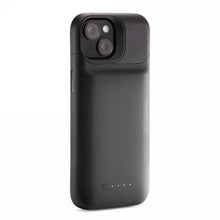 Заредете изображение във визуализатора на галерията – Mophie Juice Pack case for iPhone 15 with built-in 2400 mAh power bank - black
